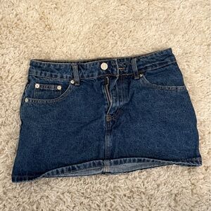 Edikted Dark Blue Jean Skirt